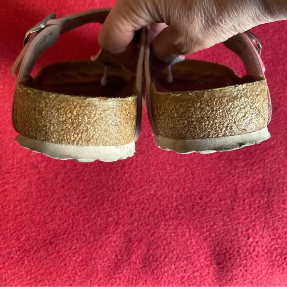 BIRKENSTOCK Sz 7 Magic Snake Pink Gizeh Slip On Front Post Thong Sandals - Picture 13 of 14